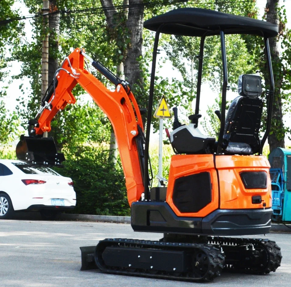 

Compact hydraulic mini excavator 1.8 tons mini mechanical agricultural track mini excavator for sale