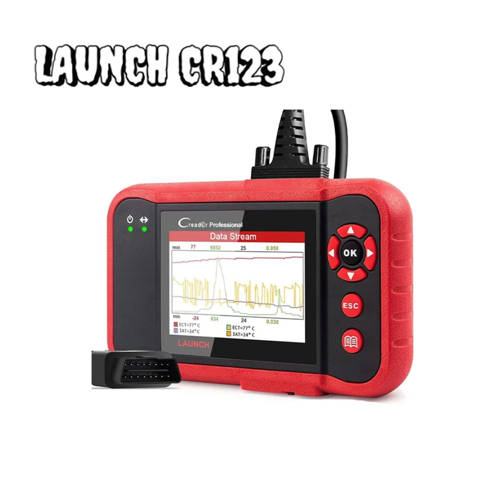 

LAUNCH X431 CRP123 OBD2 Professional Automotive Scanner Engine ABS SRS AT Code Reader Car Diagnostic VS Launch Creader VII Plus