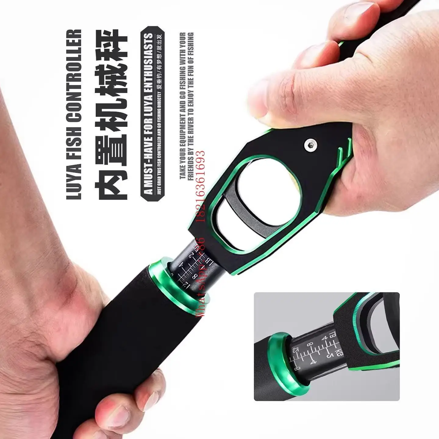 NEW  Multi Functional Fishing Gear Set with Scale Fish Control Device, Large Object Extension Control Fish Clamp