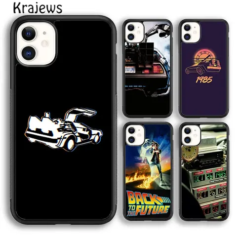 Krajews Back to the Future Movie Phone Case Cover For iPhone 17 Air 16 15 14 plus 11 12 13 pro max coque Shell Fundas