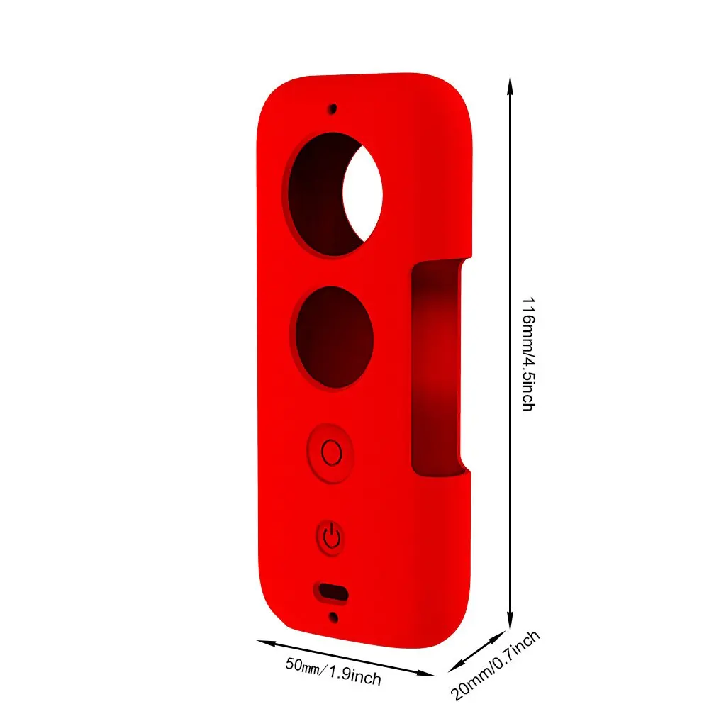 Custodia protettiva in Silicone morbido antiurto con copriobiettivo per fotocamera Insta360 ONE X