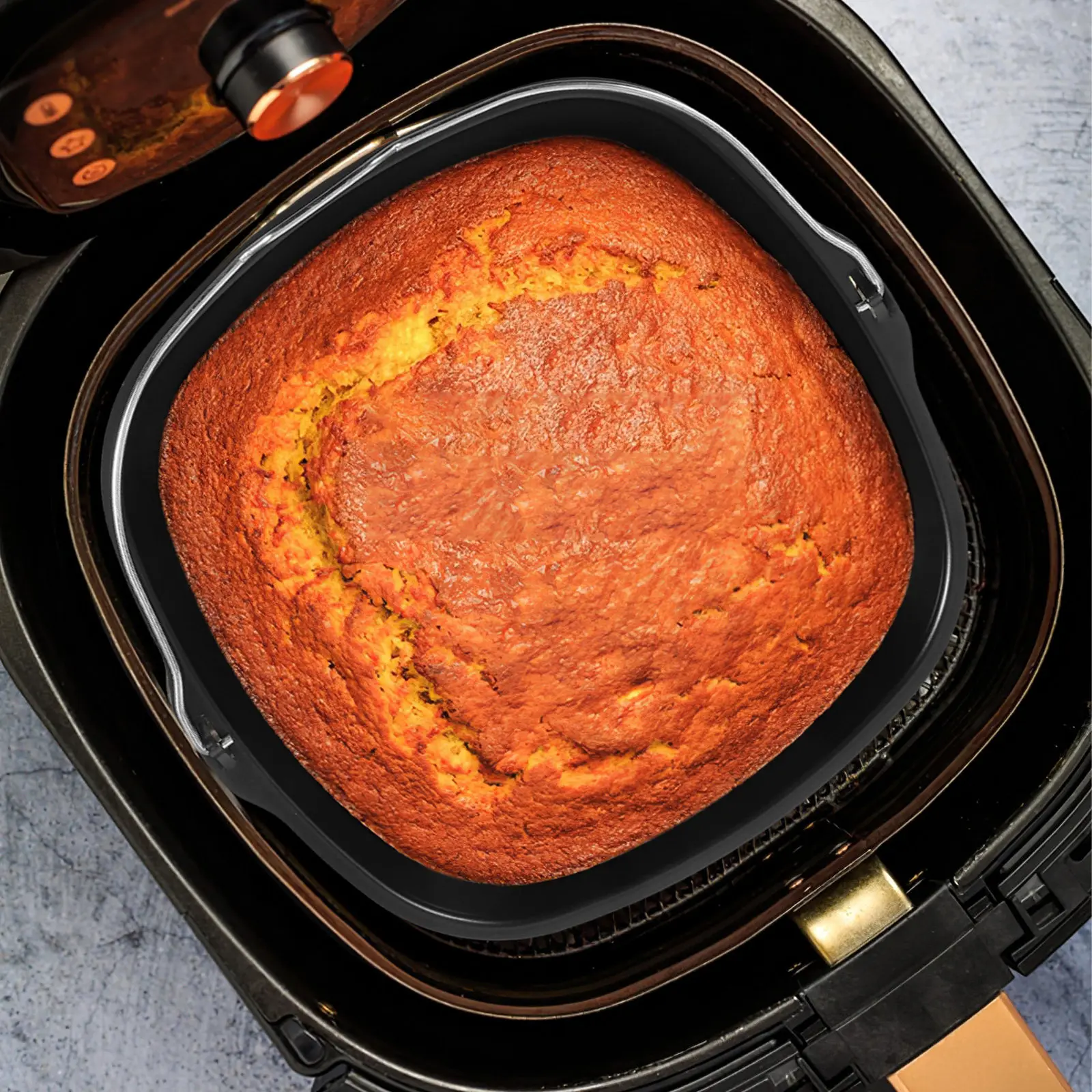 Cesto de Assar de Aço Carbono Reforçado para Forno e Fritadeira, Assadeira de Metal Multifuncional de Substituição para Cozinha