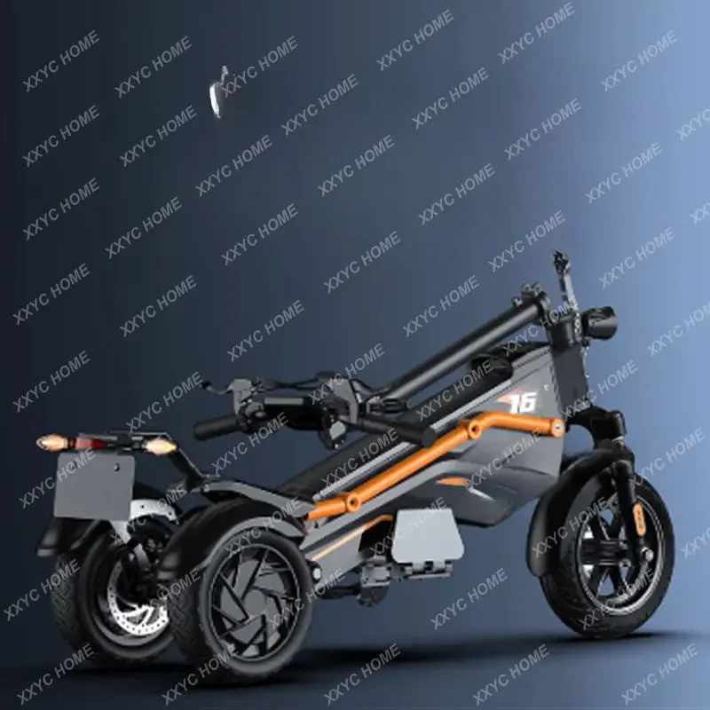 High-Power Double Drive Three-Wheeled Electric Scooter Adult off-Road 11-Inch Folding Electric Scooter