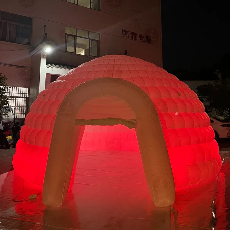 Gramado inflável iglu dome de alta qualidade feiras ao ar livre festa inflável meia cúpula tendas para o aluguer do evento