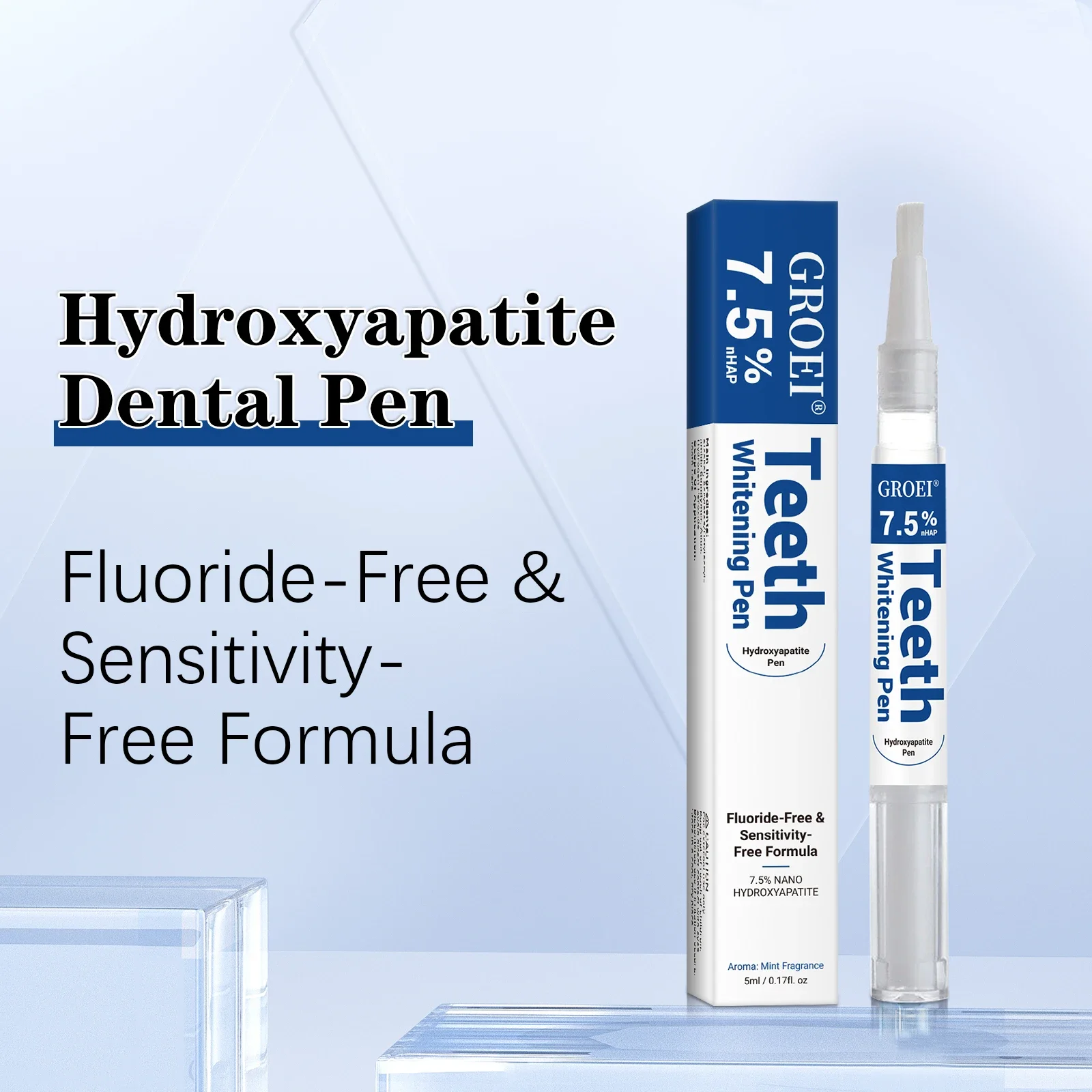 هيدروكسياباتيت تبييض الأسنان القلم المبهر الأبيض مزيل البقع هلام القلم صحة الفم تنظيف سطع ابتسامة الأسنان النظافة الرعاية #4