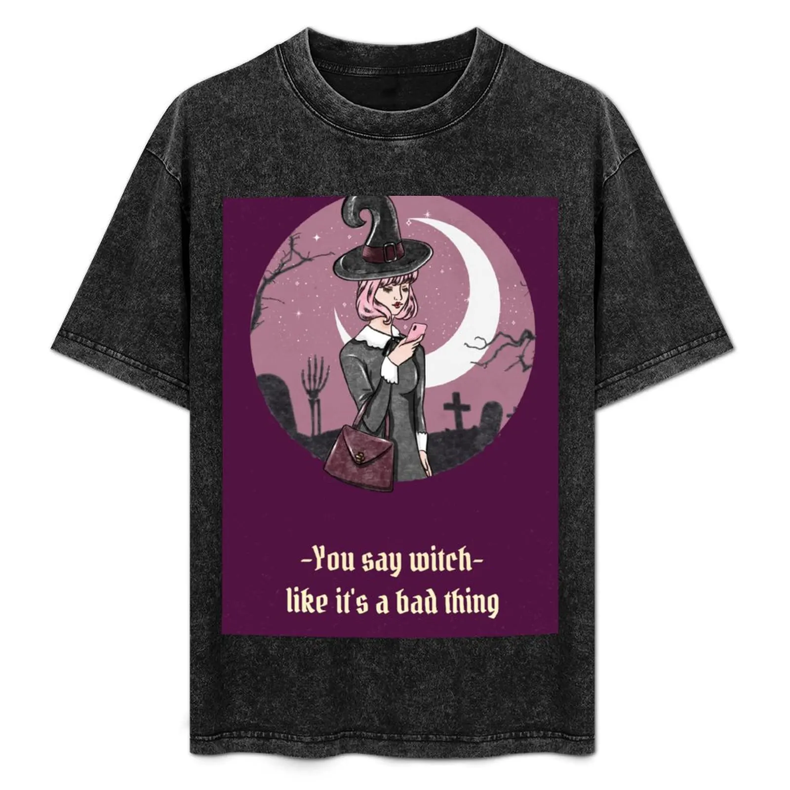 

Bad Witch Vibes T-Shirt summer clothes man clothes men t shirts high quality