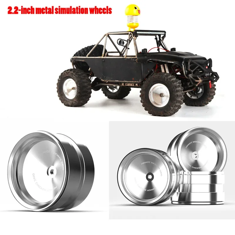 2.2 calowy metalowy samochód do wspinaczki symulacja piasty do 1/10 RC Crawler Traxxas TRX4 obrotnica osiowy SCX10 RC4WD D90 D110 części