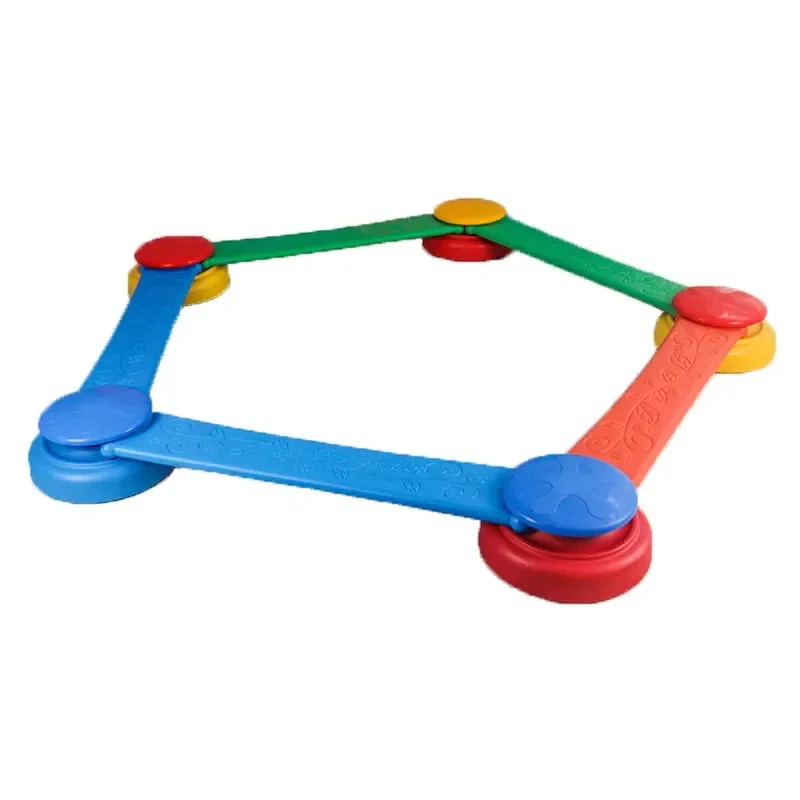 Children Anti Slip Sensory Coordination Beam Training Balance Stepping Stones for Outdoor Amusement Parks LLDPE Age 3 Plus