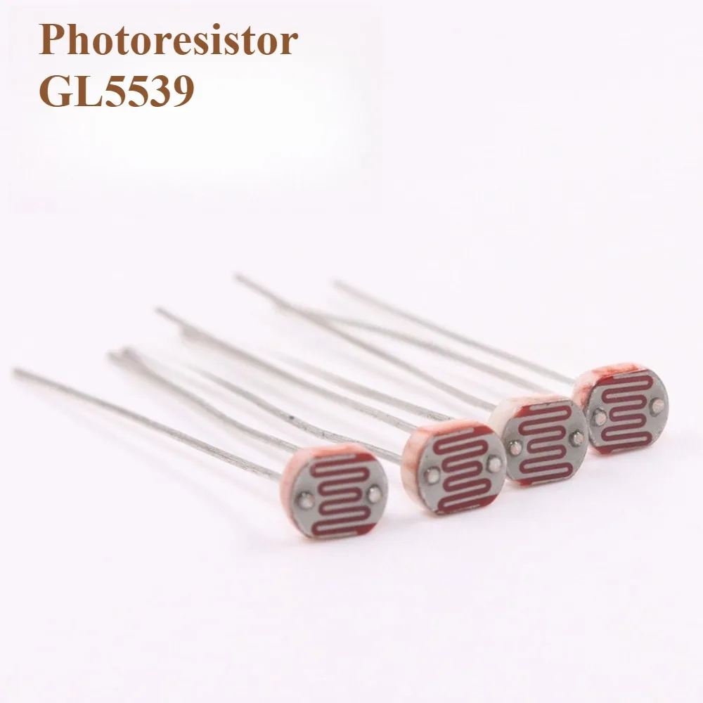 

LDR Photoresistor GL5539 100Pcs 5mm Light Dependent Resistor Photosensitive Sensor Optocoupler Module For Arduino DIY Electronic