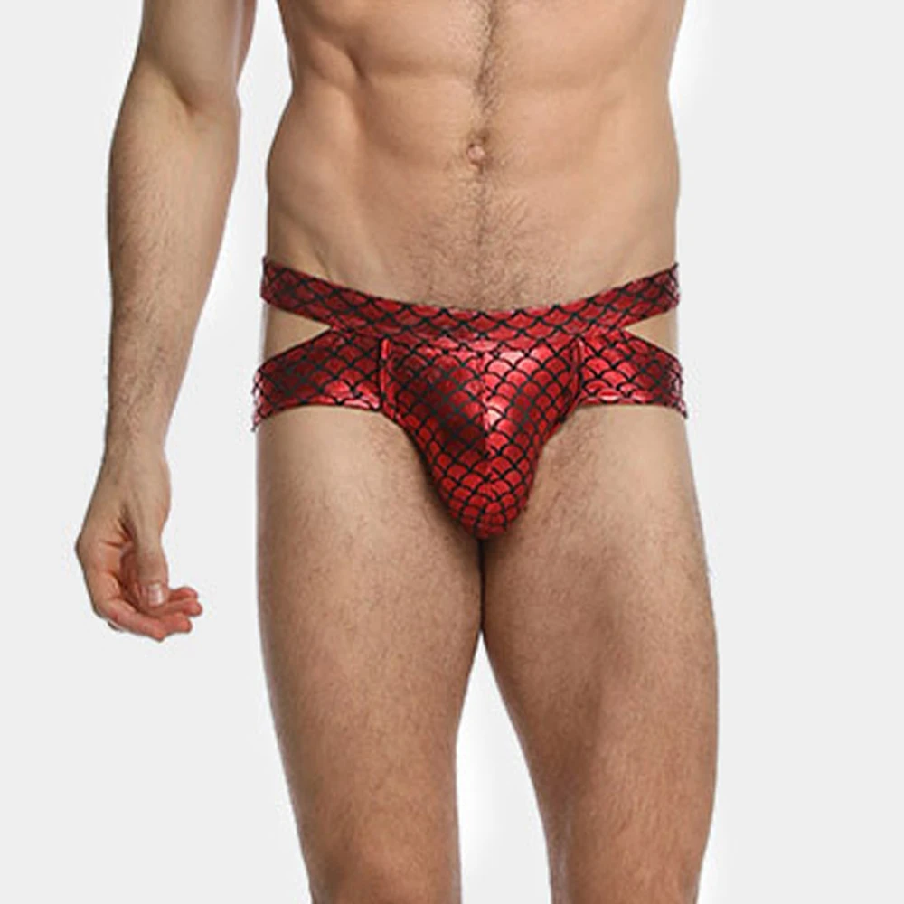 

Pantie Thongs Pants Underpant Pantys Mens Briefs Fish Scale Print Men\\\\\\'s Sexy Pouch Panties Lingerie Thongs Underwear