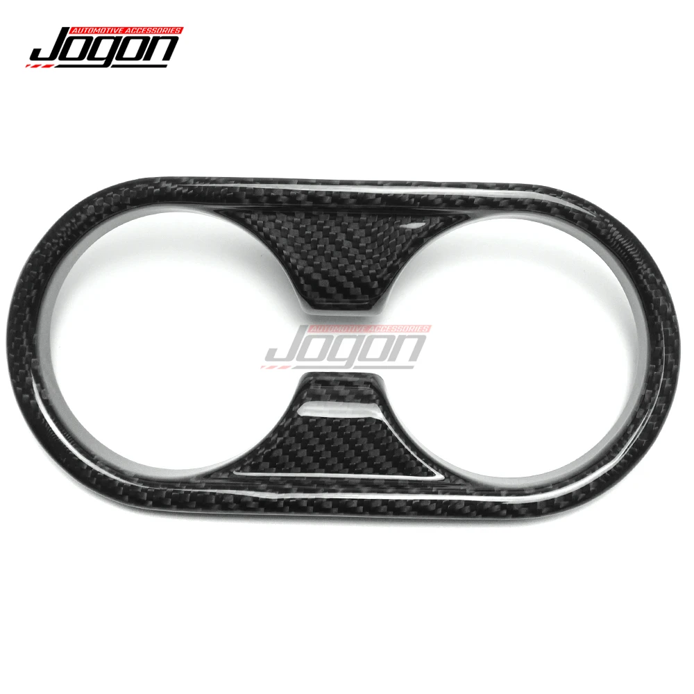 Carbon Fiber Car Interior Rear Seat Water Cup Holder Panel Cover Trim Moulding For Hyundai Ioniq 5 NE 5 N SE 2022 2023 2024 2025