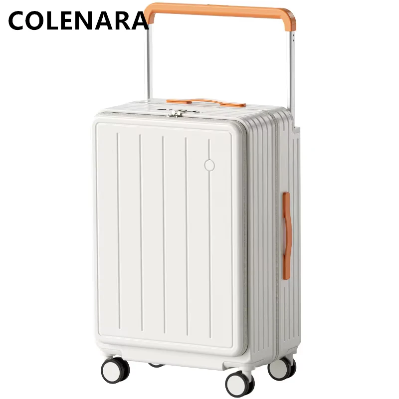 

COLENARA дорожная сумка для багажа, чехол для ноутбука с передним отверстием, чехол на колесике с зарядкой через USB, 20 "24" 26 дюймов, женский чемодан для салона