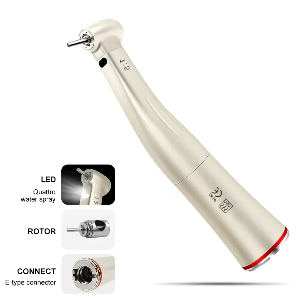 NSK Type Dental 1:5 Increasing Contra Angle Inner Water Spray Fiber Optic Handpiece Lab Dentist