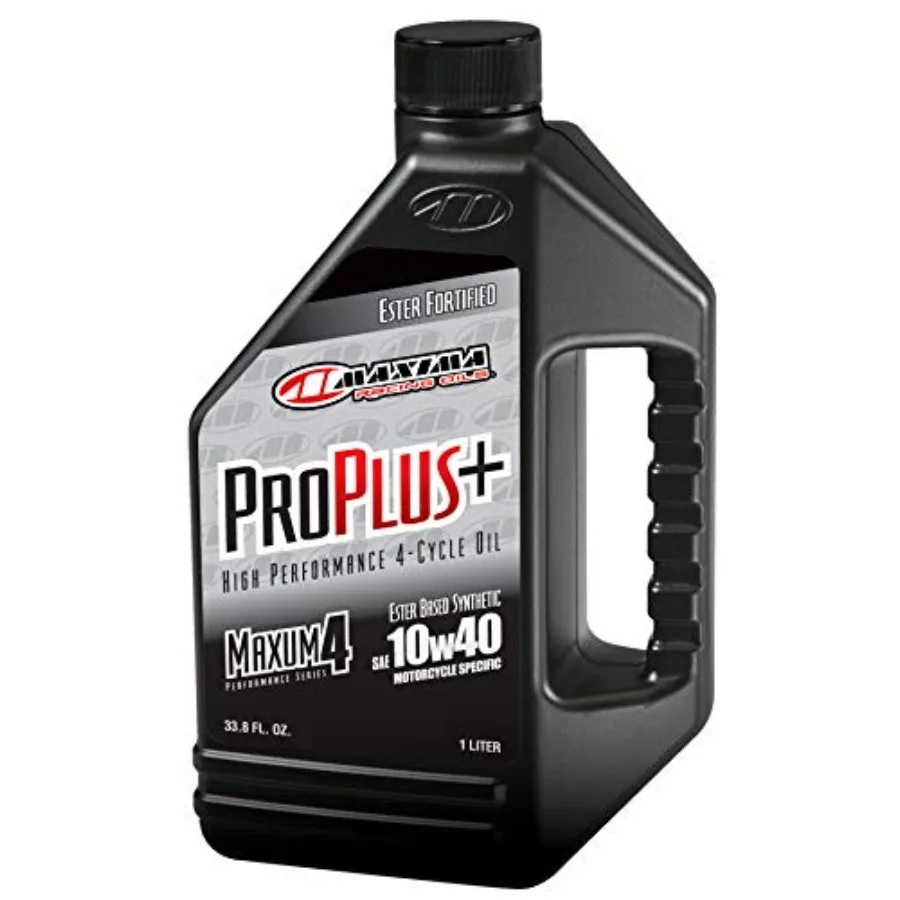

Maxima Racing Oils 30-029128-2PK Pro Plus + 10w40 Синтетическое моторное масло для мотоцикла 1G Бутылка, 2 упаковки для высокопроизводительной езды E