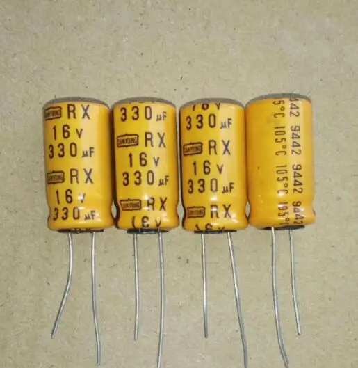 

30pcs/lot Original Japanese Nippon 16V 330UF old orange RX audio electrolytic capacitor 12X25 free shipping