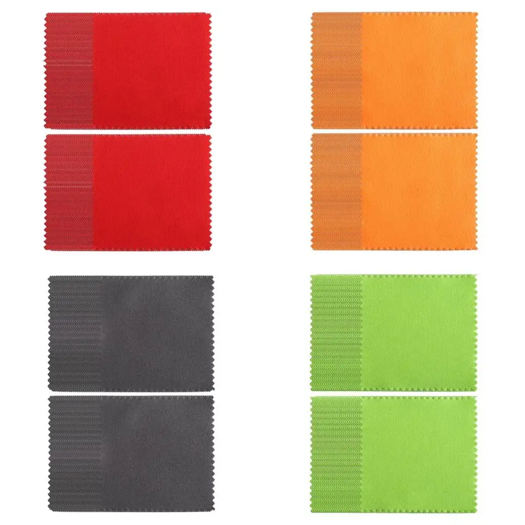  50PCS Practical Jewelry Cleaning Fabric Polishing Cloth 17 Color Option Jewelry Buffing Accessories for Various Bangles