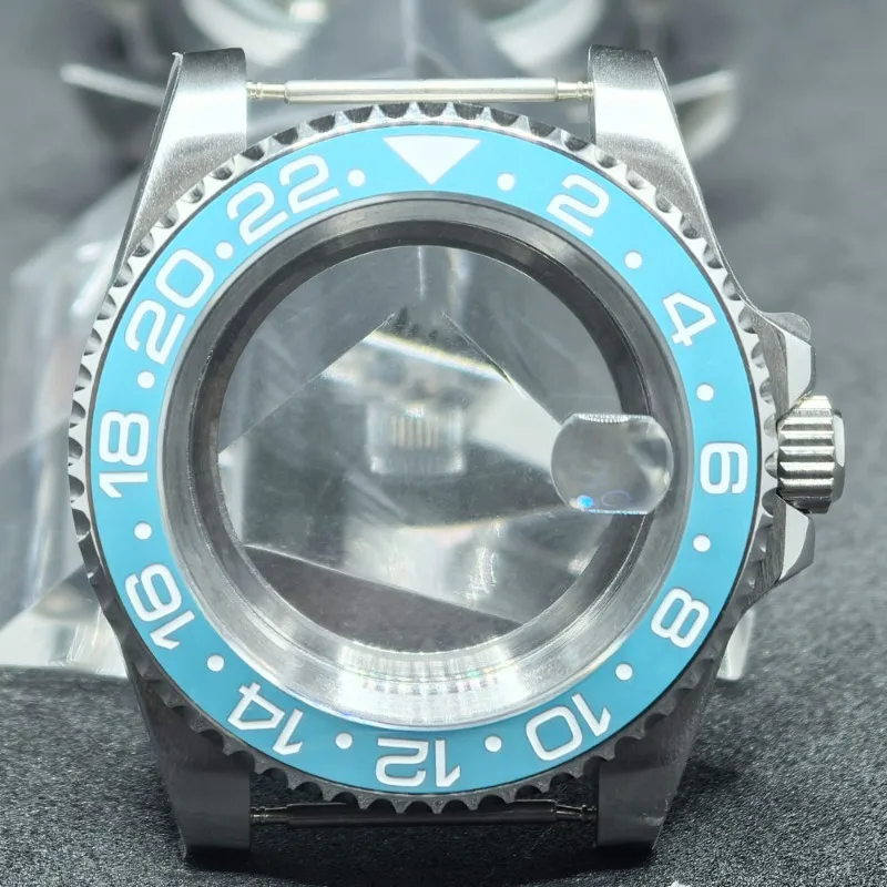 Per cassa in acciaio inossidabile cassa GMT da 40 mm per accessori per la modifica del movimento NH35/NH36