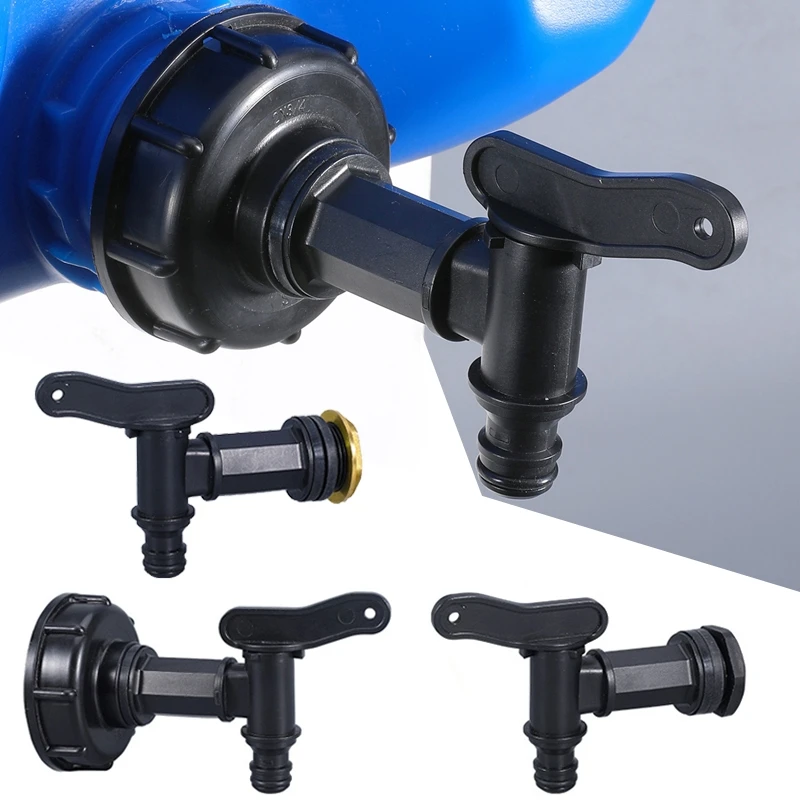 

3/4" Water Tank Faucet IBC Water Tank Valve Fitting S60X6 Coarse Thread Water Pipe Joint Ton Barrel Effluent Adjustable Faucet