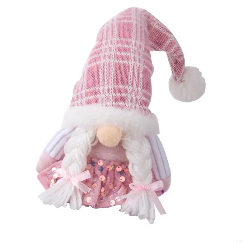 

2025 Новые рождественские розовые блеск фигуры стабильный базовый дизайн легкое размещение для настольных декоров