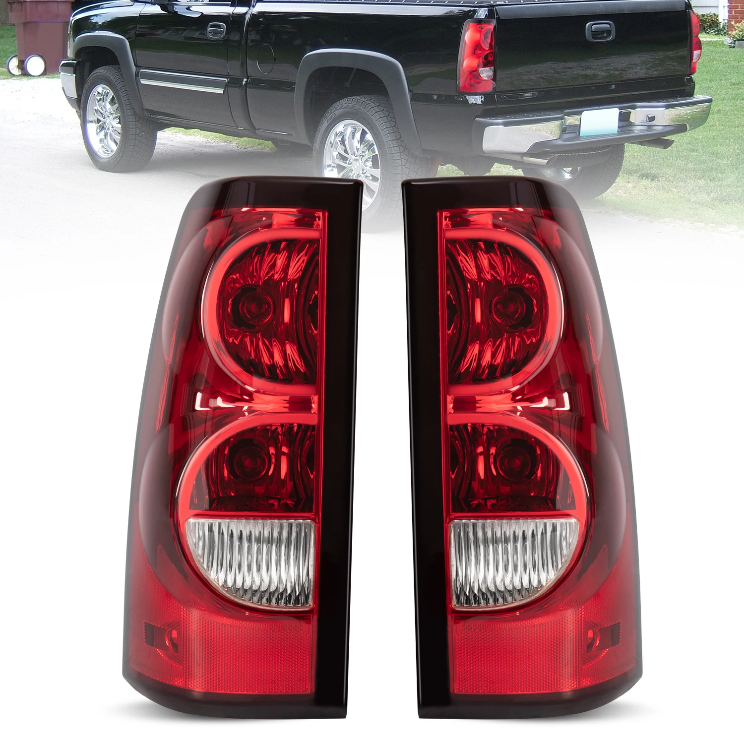 

Пара красных задних фонарей-стоп-сигналов для Chevrolet Silverado 1500 2500 3500 HD 2003-2006 годов выпуска