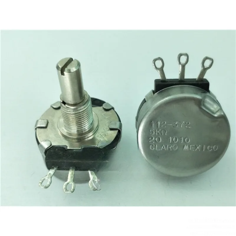 Single Gang Potentiometer 5K Shaft 23mm for Audio Equipment Guitar Volume Control 112-372