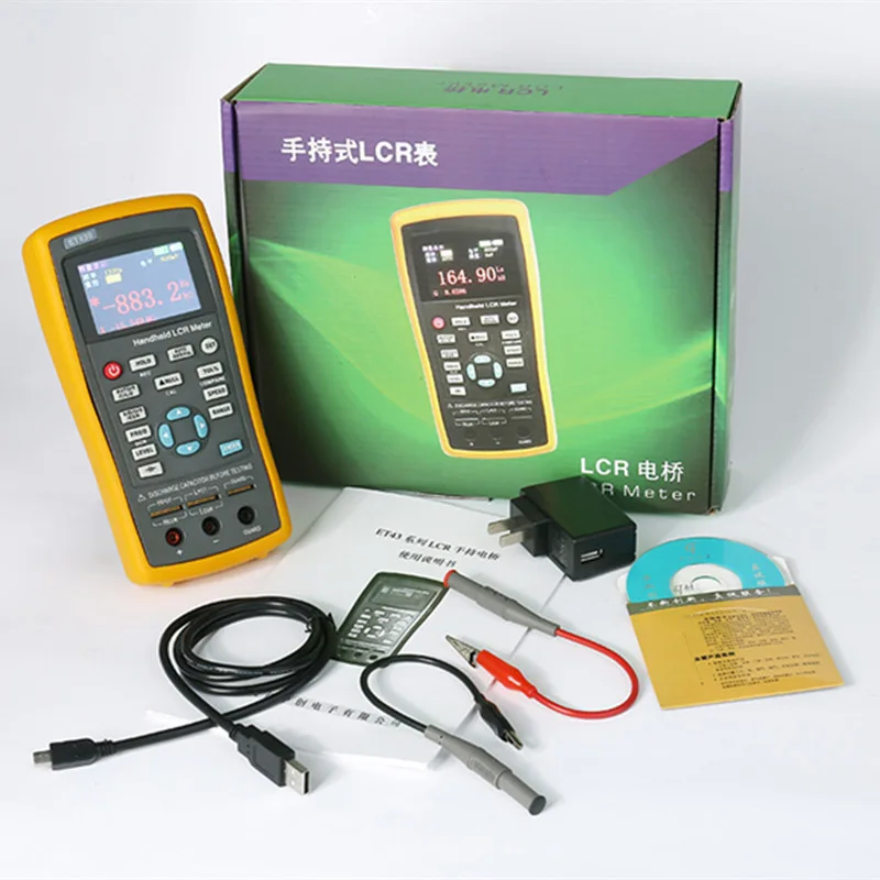 ET431 100~240V Handheld LCR Digital Resistance Meter High Precision Capacitance Inductance Resistance Meter Tester