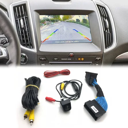 VKAUTO HD Reversing Camera For Ford Edge 2016~2019 For Sony Stereo Add After-Market Camera Kit HD CCD Camera C54 Adapter Cable