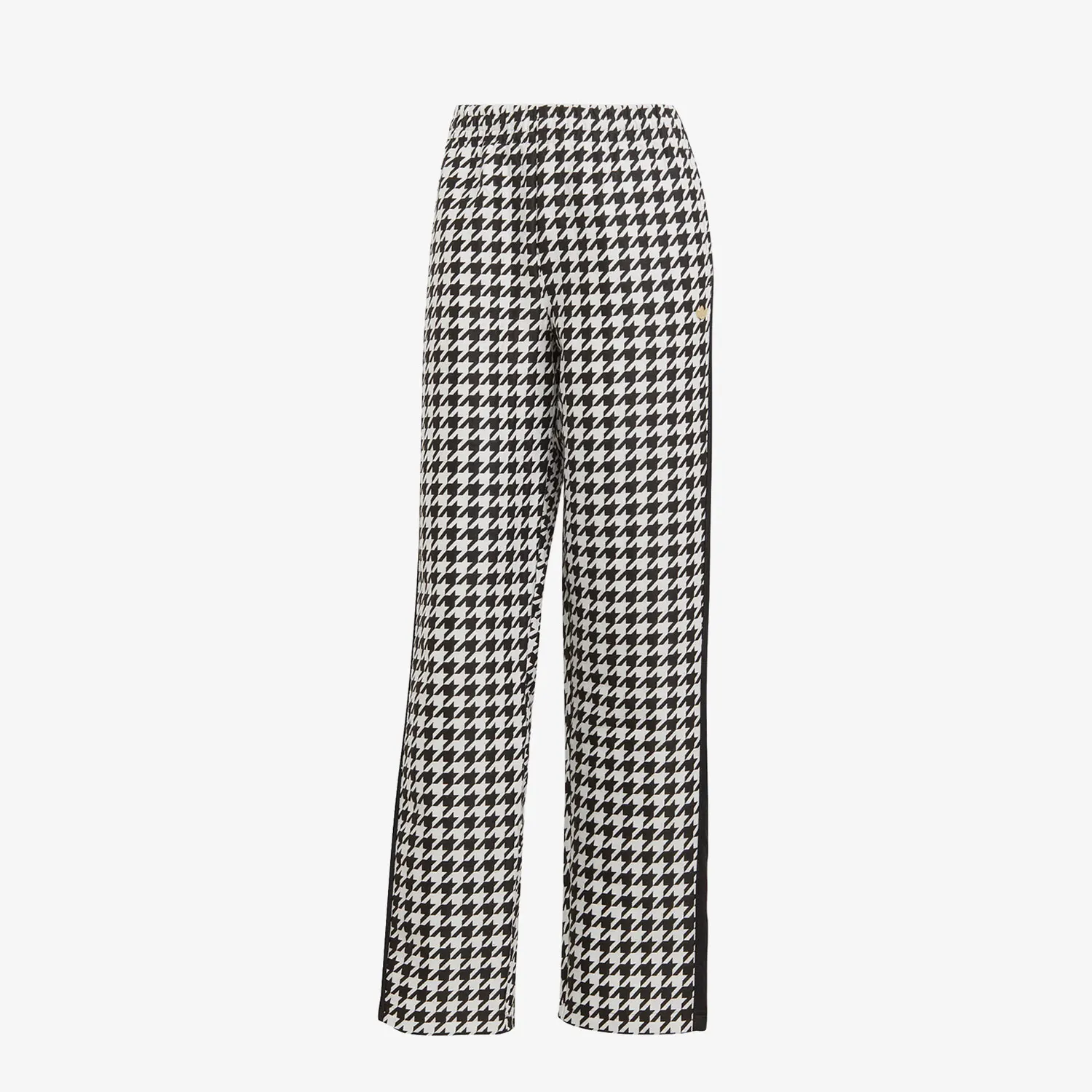 Adidas Official Authentic New Women's Houndstooth Loose Casual Sports Pants IB7715
