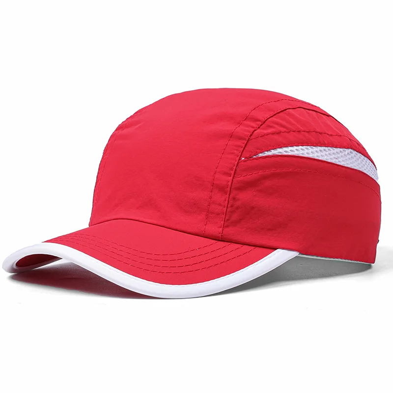 Niestandardowe logo Duick susząca czapka z daszkiem letnia czapka typu snapback na świeżym powietrzu sportowa czapka przeciwsłoneczna do biegania