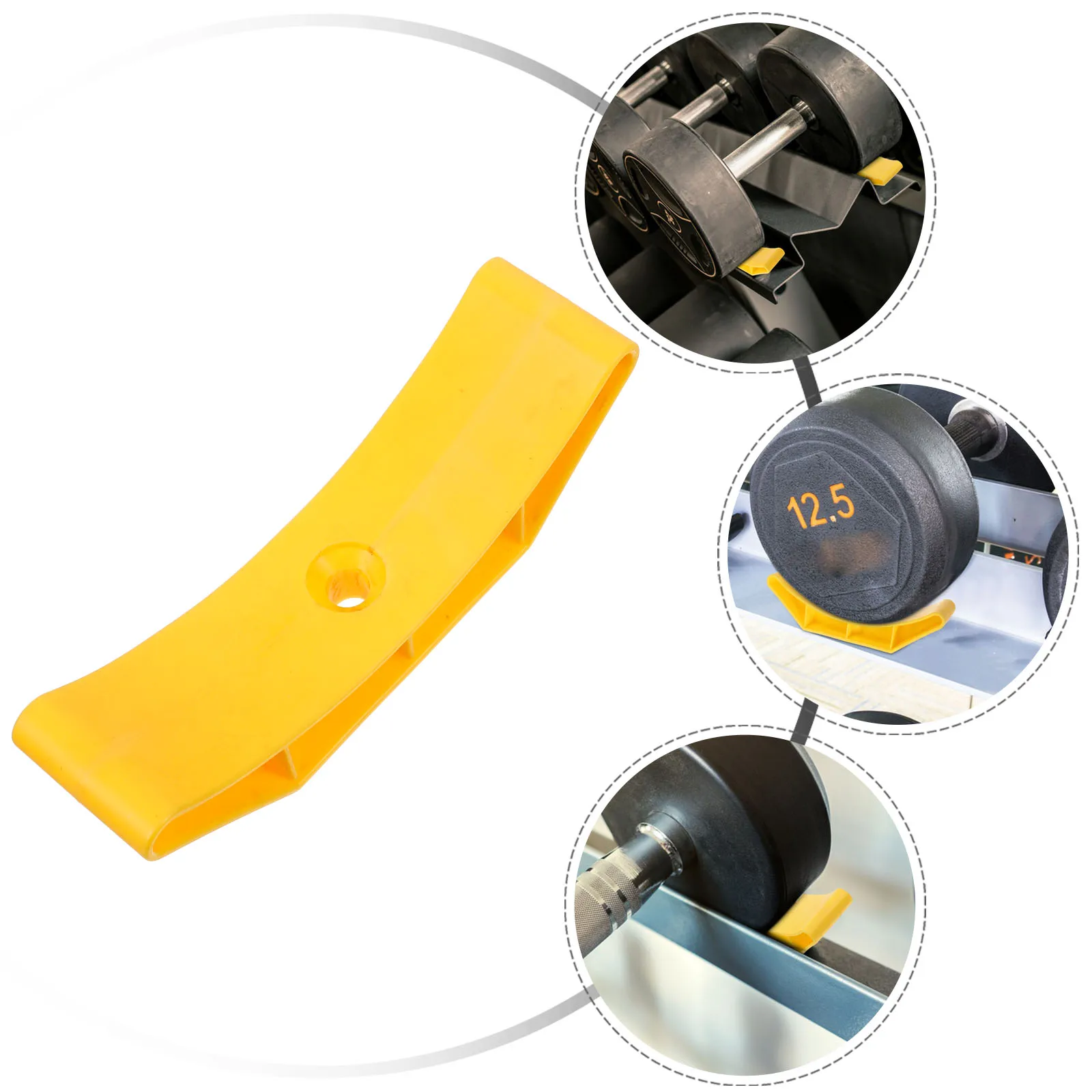 

6pcs Rack Wear-Resistant Storage Stand Fitness Holder Gym Accessory Home Dumbbell Shelf Sturdy Plastic Sports Dumbbell Bracket