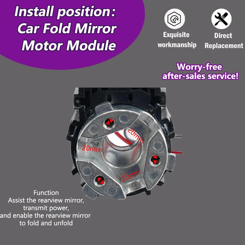 AZGIANT Car Power folding side view mirror Motors unit For Chrysler Voyager/Daewoo Tosca/Dodge Caravan/Grand Caravan Repair