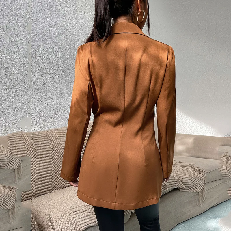 New Women's Fashion Lapel Slim Cardigan Jacket Temperament Versatile Suit