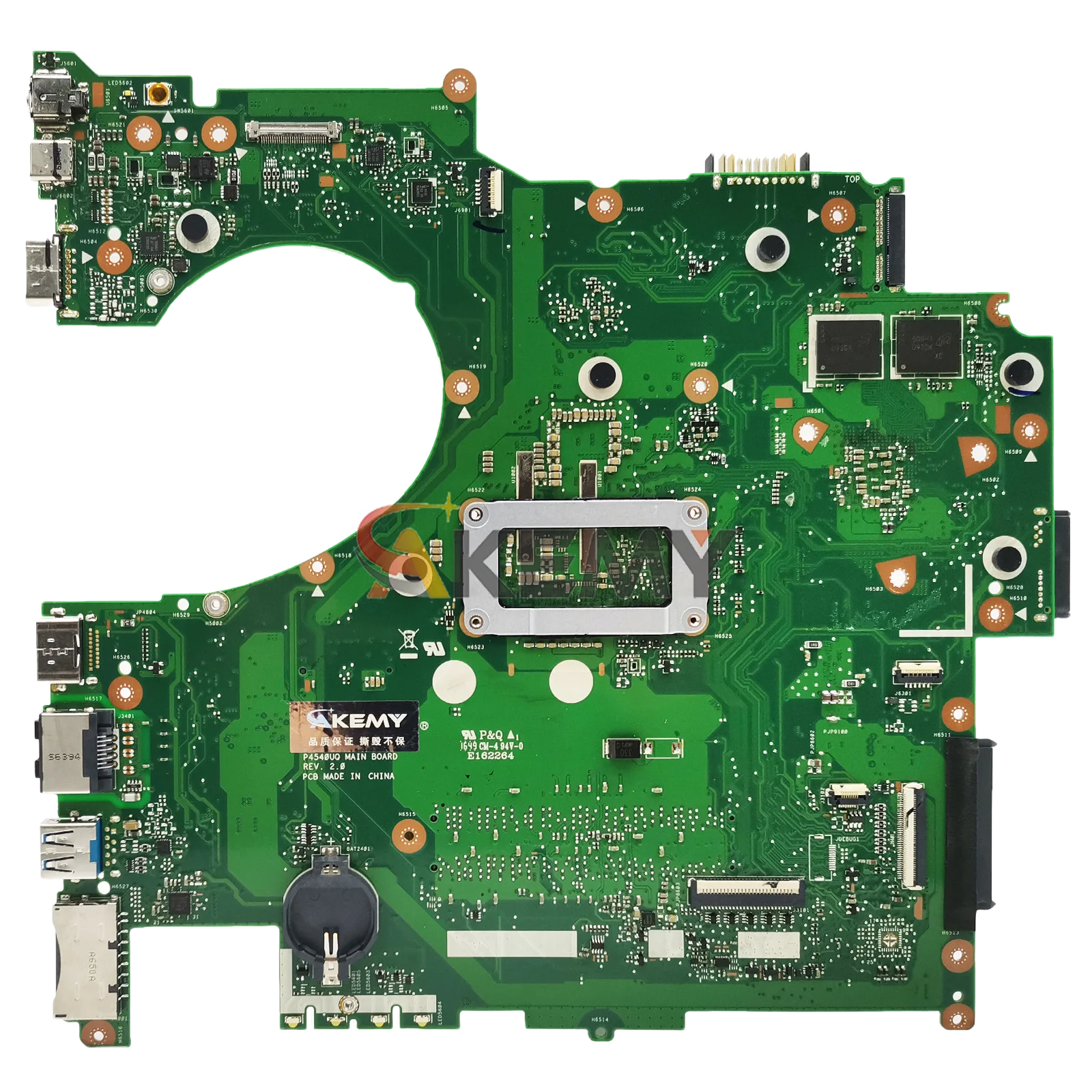 ASUS ProArt PRO454UQ P4540U PU554U P4540UQノートパソコン用P4540UQマザーボード、I3 I5 I7 CPU搭載、100%テスト済み、OK、在庫あり