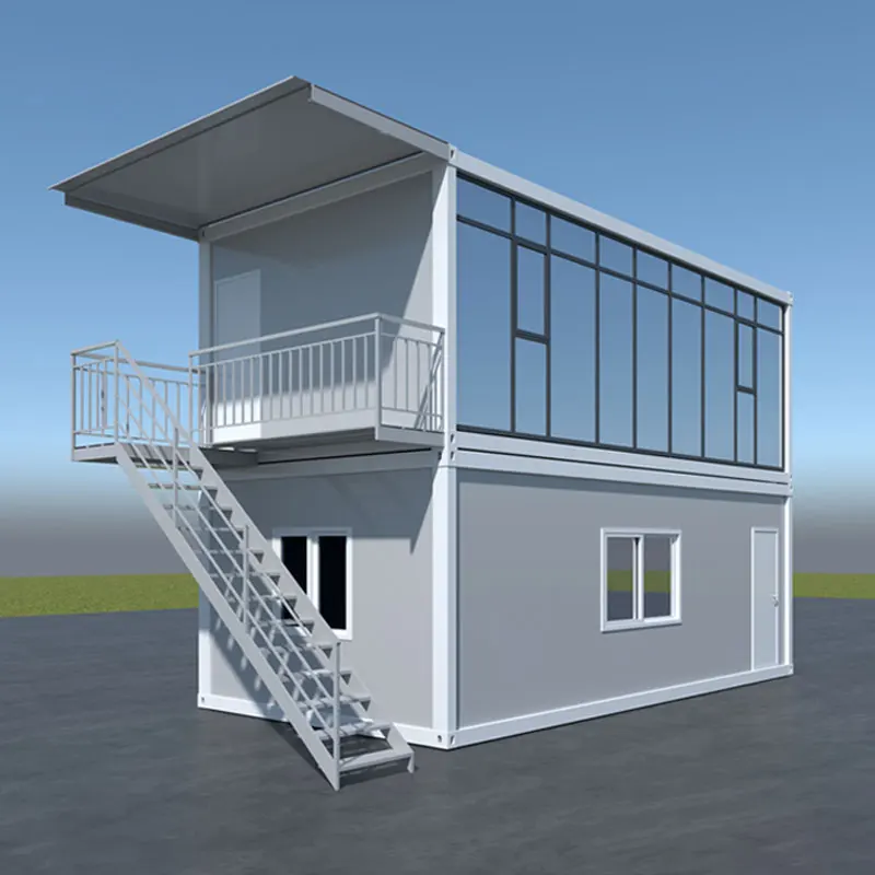 Container Modular House Steel Structure - Prefab Flat Pack Moveable Building for Office/Home