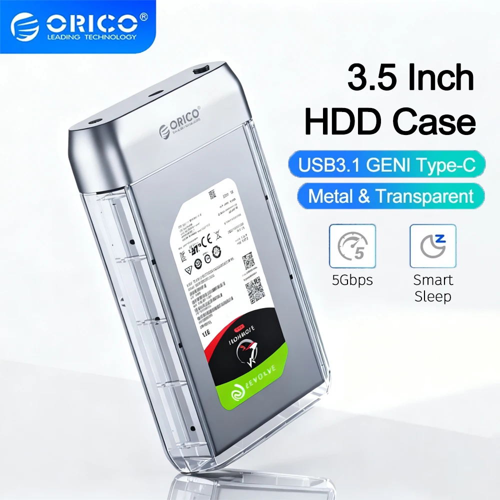 orico-35-inch-external-hard-drive-enclosure-transparent-type-c-5gbps-hdd-case-support-uasp-for-laptops-simply-plug-and-play