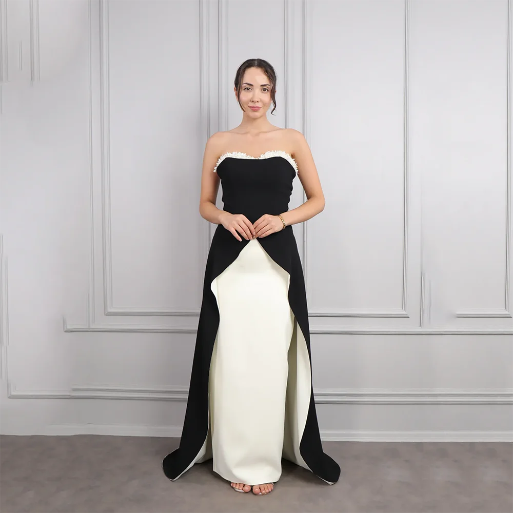 

Customized Strapless Long Evening Dresses Elegant Formal Occasion Prom Gowns Sleeveless 2025 Floor Length Prom Dresses