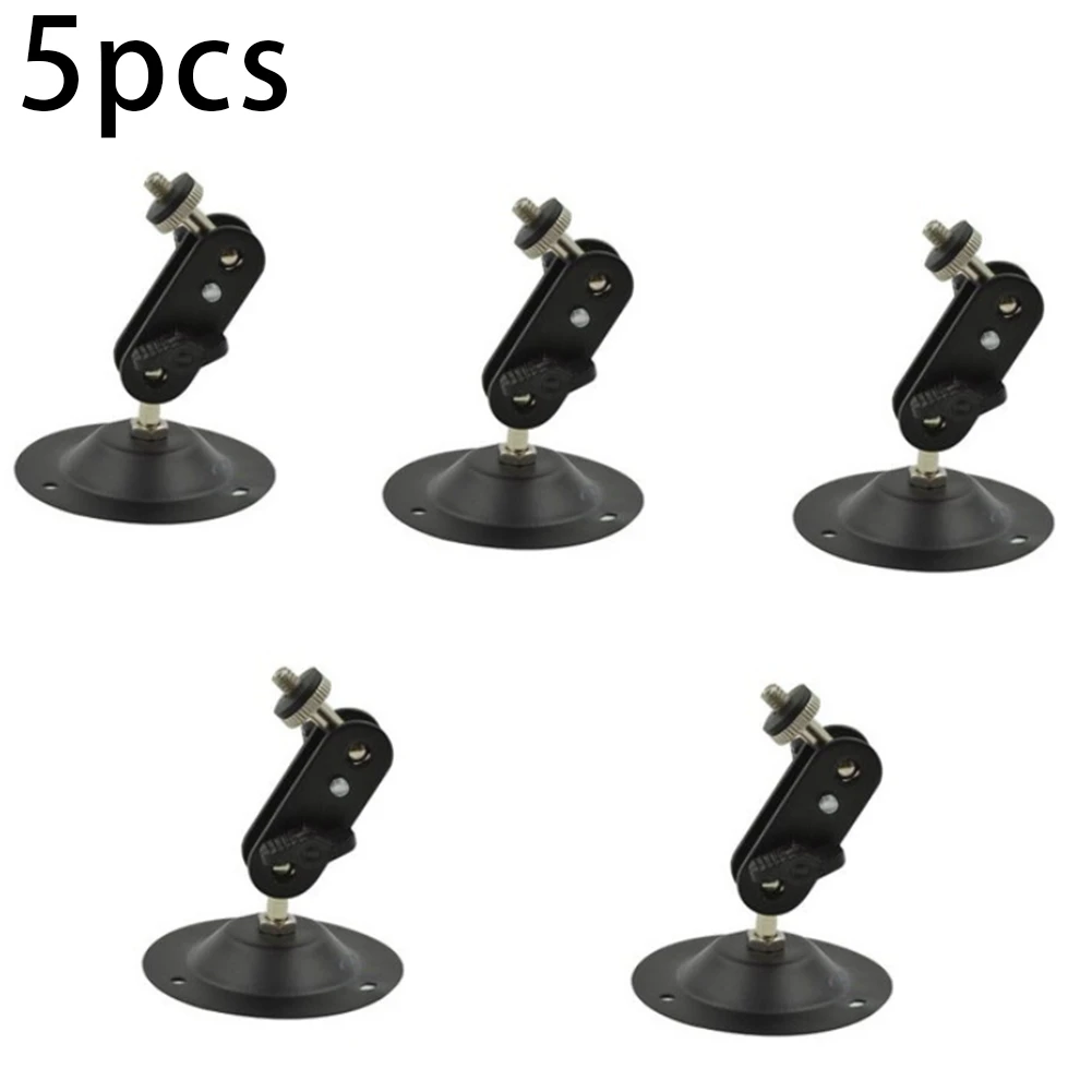 Camera Wall Mount Bracket,Monitor Holder,Black Speaker Brackets,Indoor Outdoor Ceiling Wall Mounts Projector Stand 5PCS