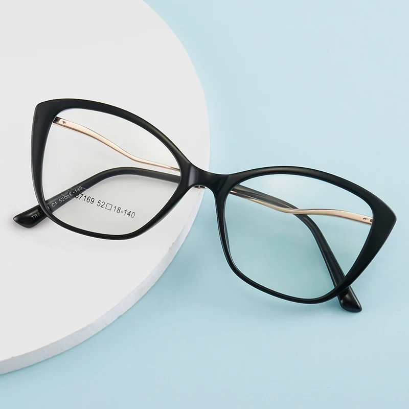 JMISUS اليدوية خلات القط العين وصفة طبية نظارات امرأة النظارات البصرية فراشة قصر النظر النظارات الشمسية اللونية