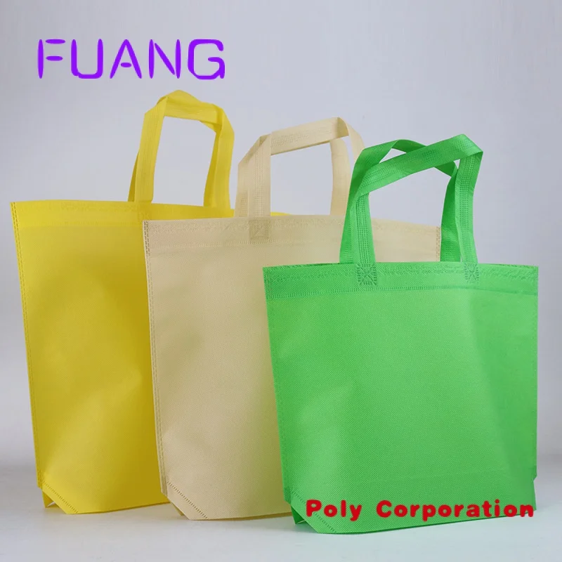 Custom  Wholesale Non Woven Grocery Shopping Tote Reusable Bag  ecological non-woven bag biodegradable recycle non woven bags