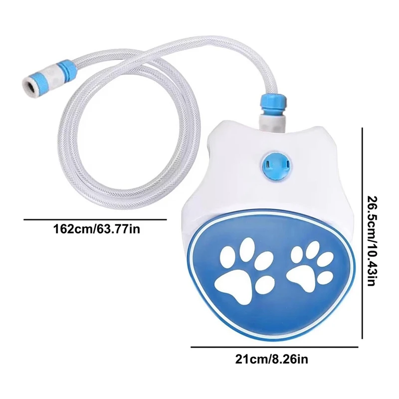 ABPQ-Fontaña de agua para perros, fuente de agua para perros fácil activada, rociador para beber de juguete de agua para perros