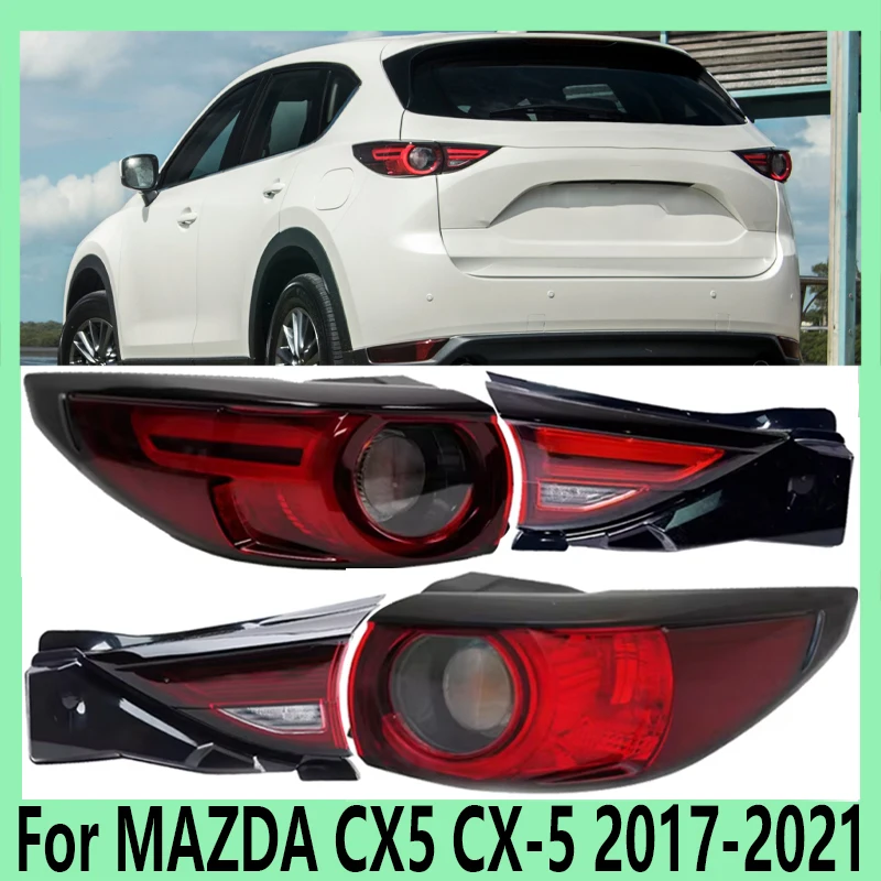 

For MAZDA CX5 CX-5 2017 2018-2021 Auto Parts Tail Light Assembly Turn Signal Brake Warning Light Rear Bumper Headlight