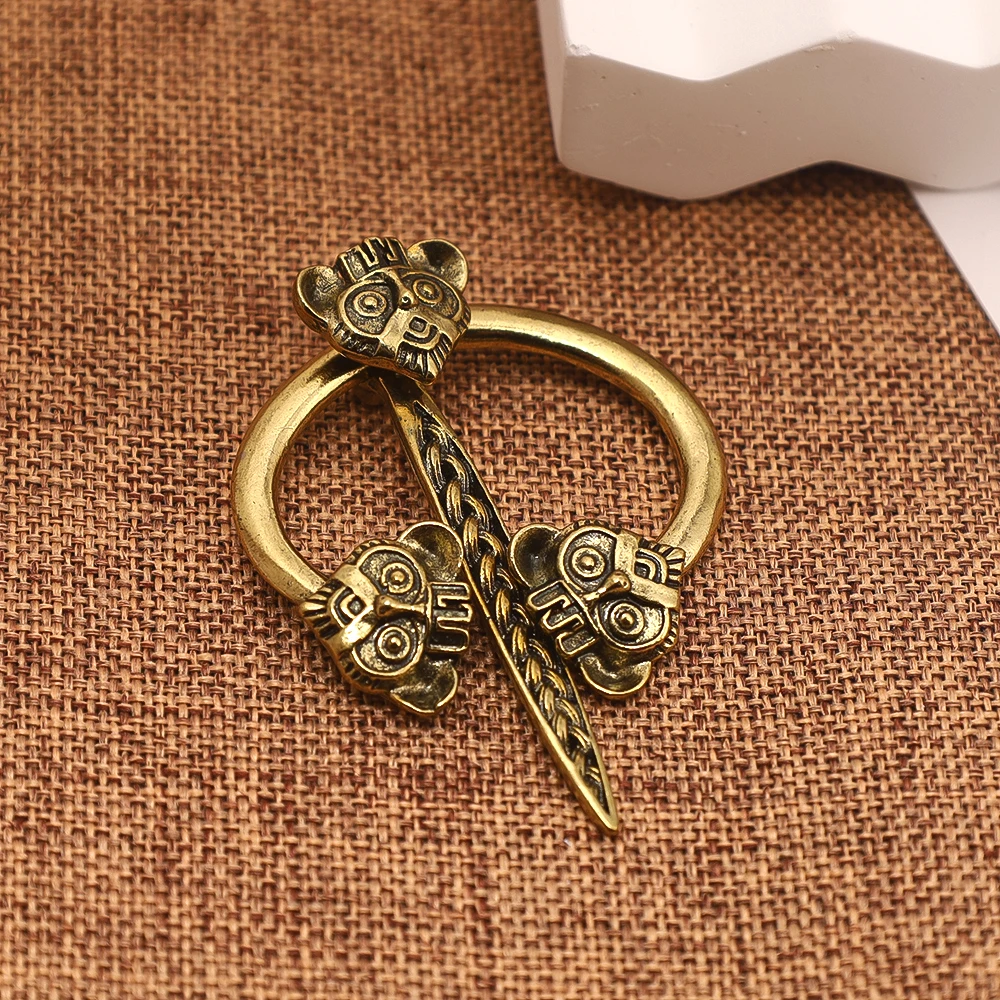 Vintage viking tema broche pinos estéticos liga de metal elemento odin cachecol pinos acessórios jóias presente para amigos uso diário pr