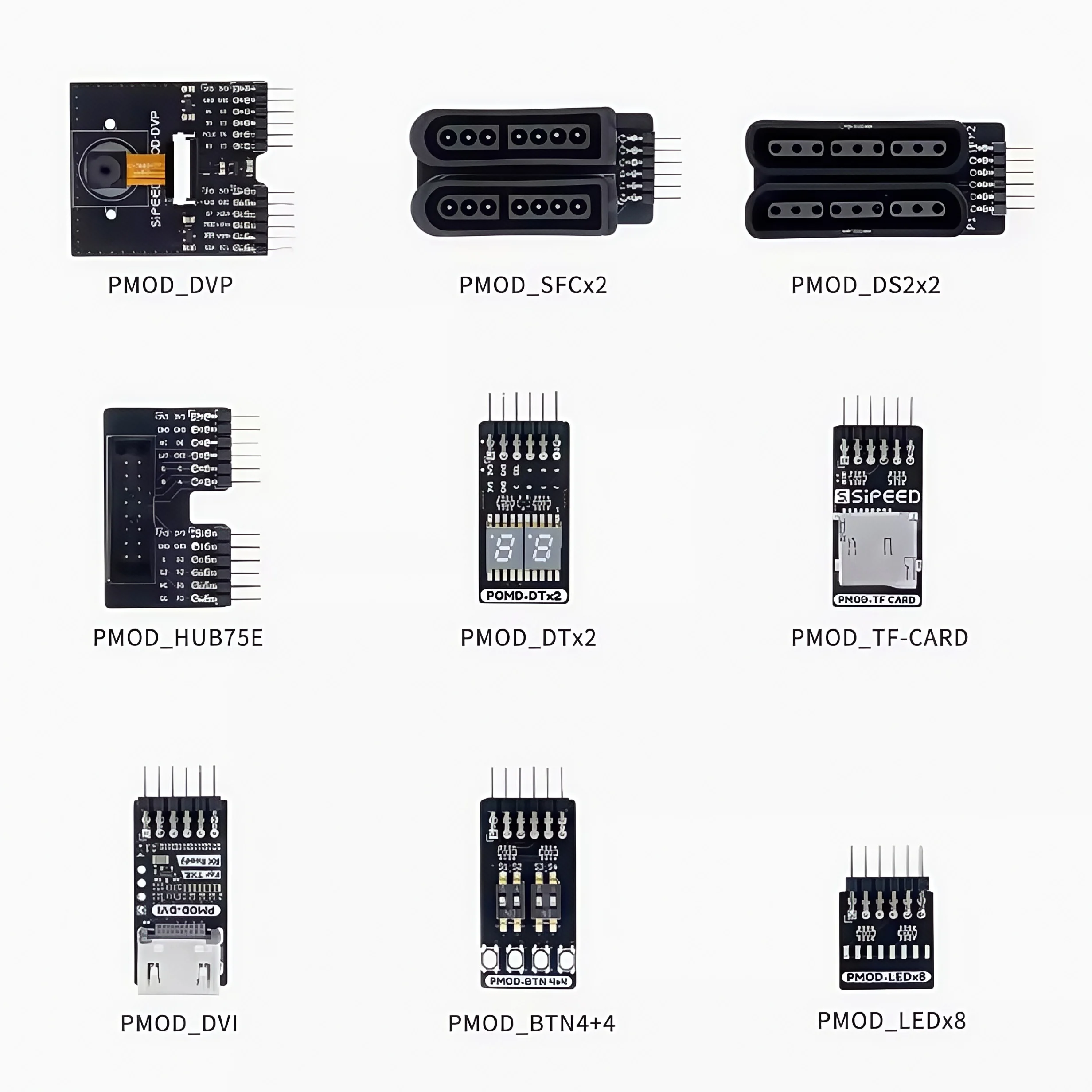 Sipeed Tang FPGA PMOD module LED switch HDMI camera digital tube HUB75E