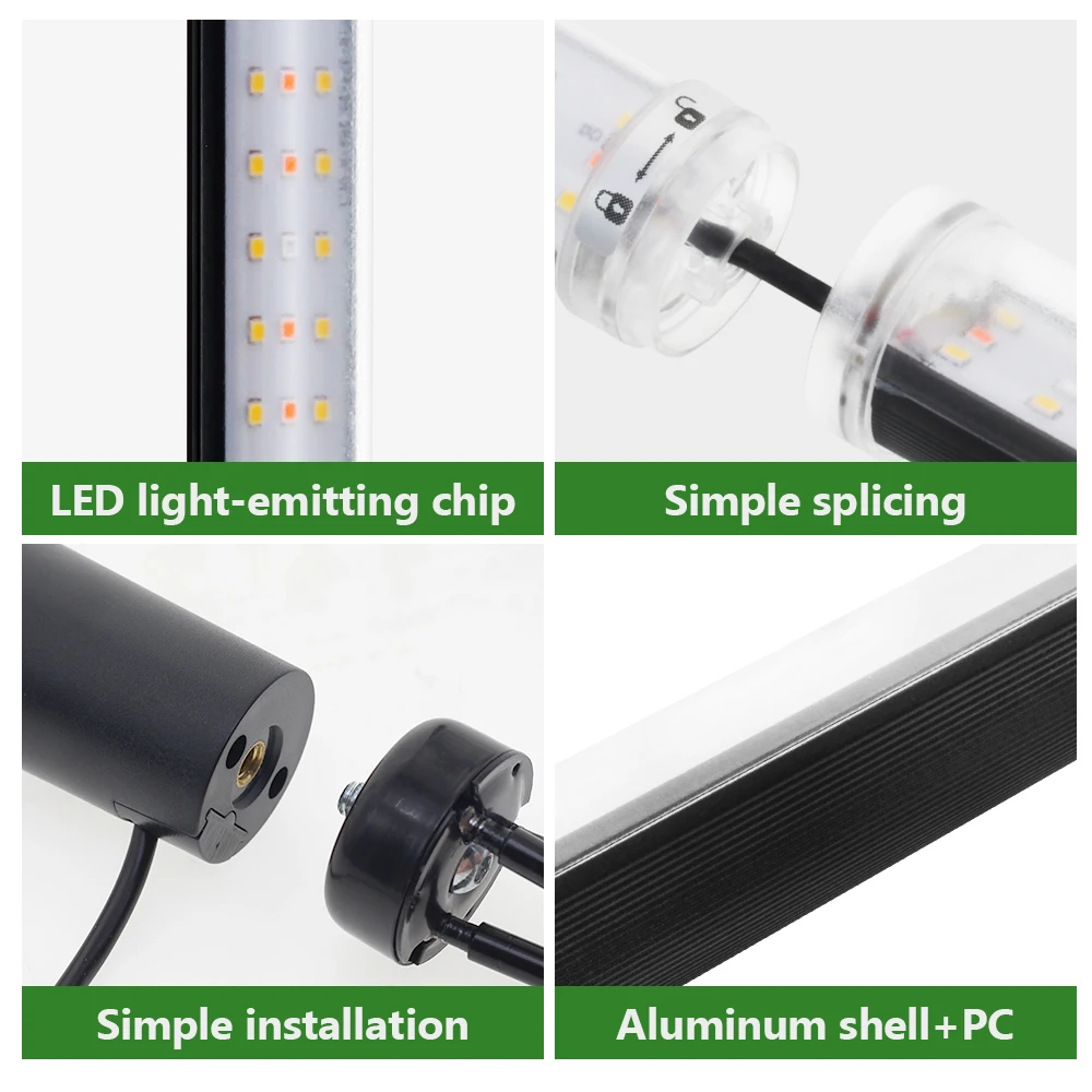 LED Coltiva La Barra Spettro Completo AC110-220V Per Piante Da Serra LED Luce di Crescita Delle Piante Per La Lampada Da Coltivazione Idroponica Piante Veg Fiore