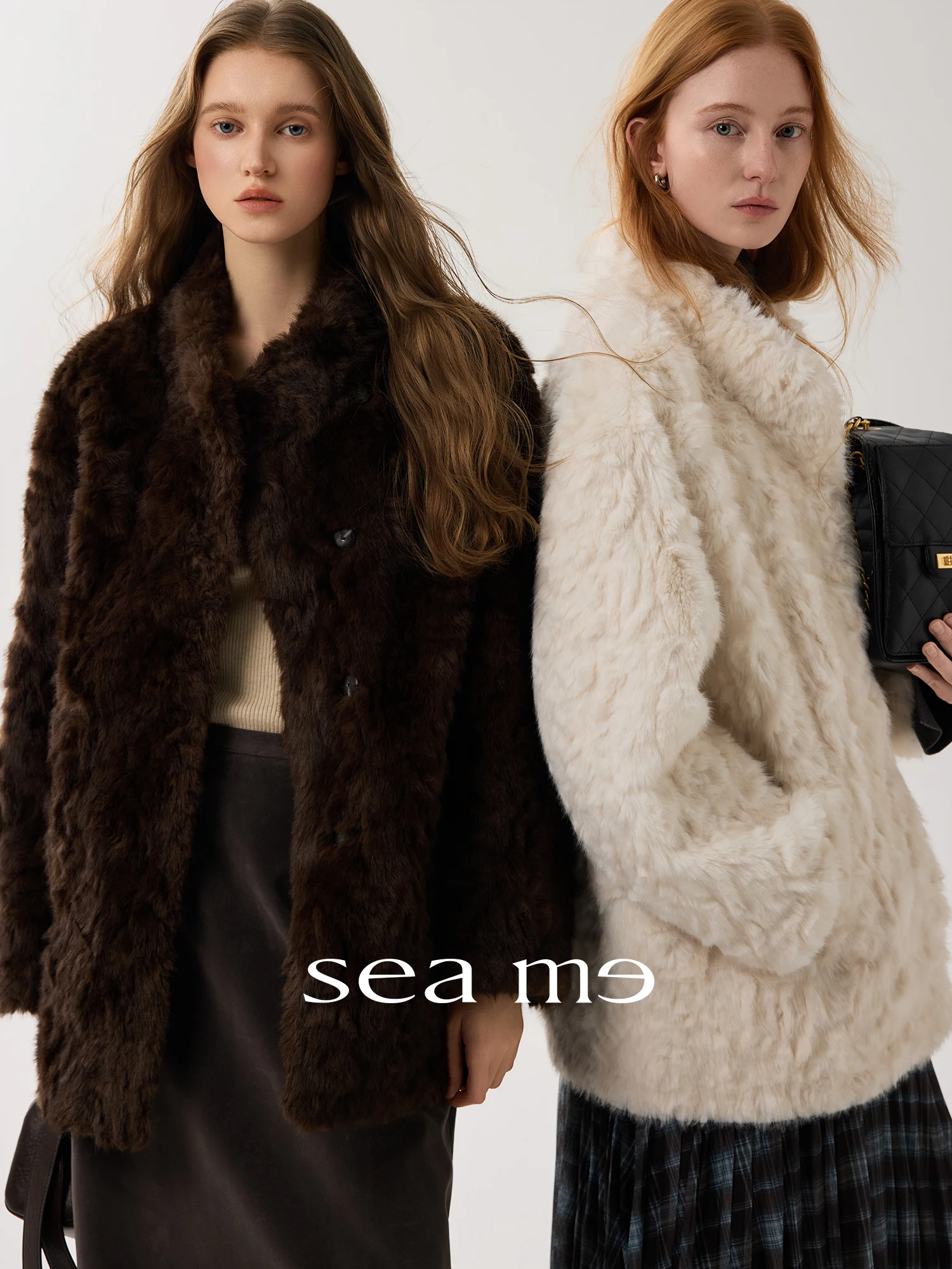 

Экологичная женская шуба из овечьего меха: комфортная, теплая, однотонная, повседневная, длинная, на молнии, с воротником-стойкой