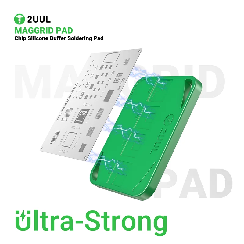 2UUL BH15 MagGrid Pad 곡선 범용 휴대 전화 용 내열성 CPU IC 납땜 BGA Reballing 실리콘 버퍼 매트
