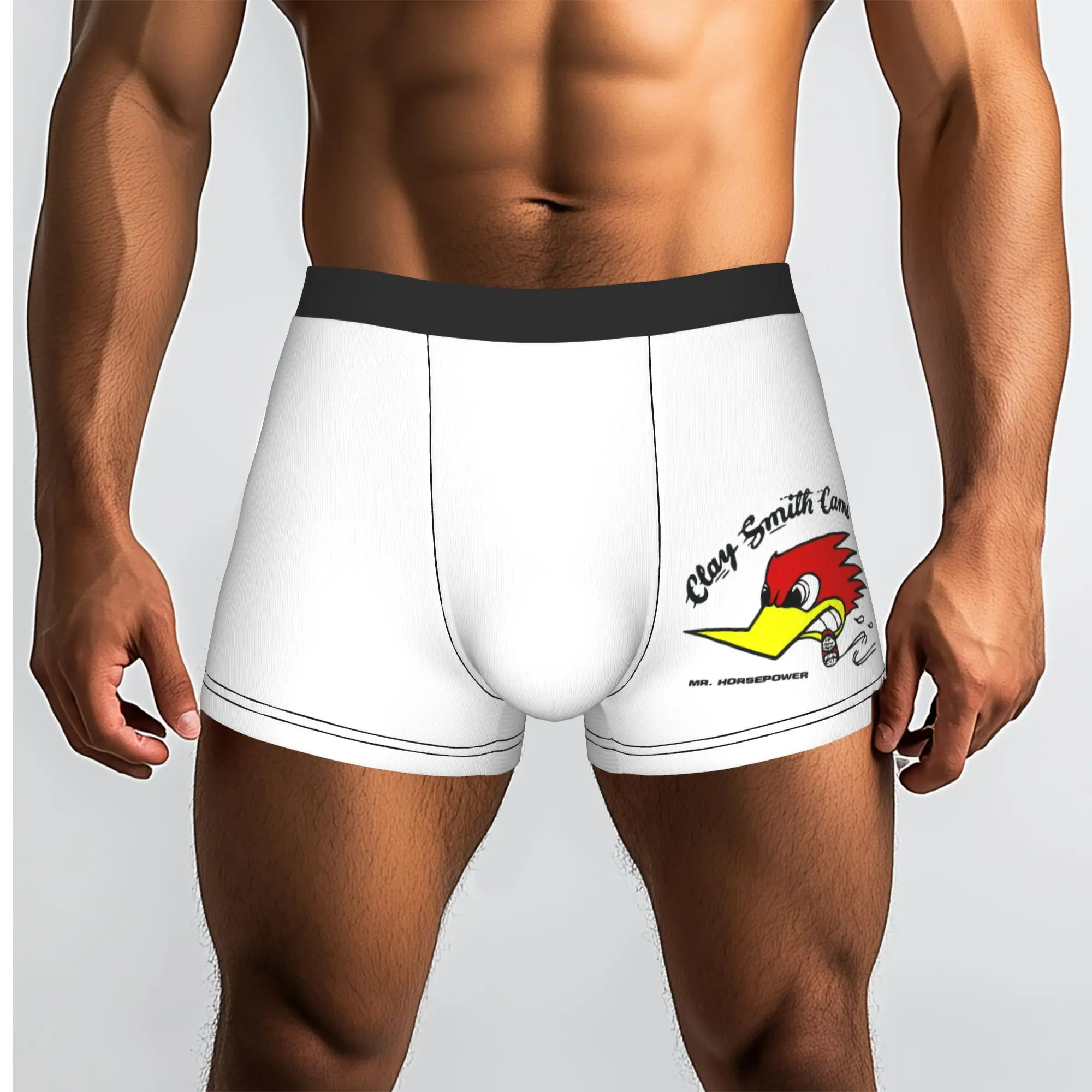 Customized Male Fashion Made In The USA Mr. Horsepower Underwear Clay Smith Cams Boxer Briefs Stretch Shorts Panties Underpants