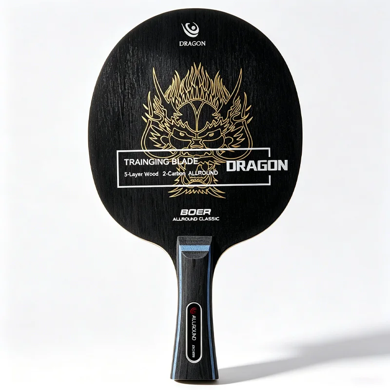 BOER DRAGON Table Tennis Blade 5 Wood 2 Carbon Ping Pong Blade All-round Lightweight view 2