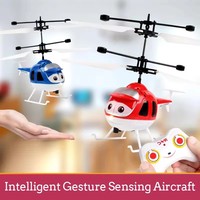 Mini Remote Control Aircraft Electric Flying Toys Flying Airplane Infrared Hand Induction Helicopter Kids Toy