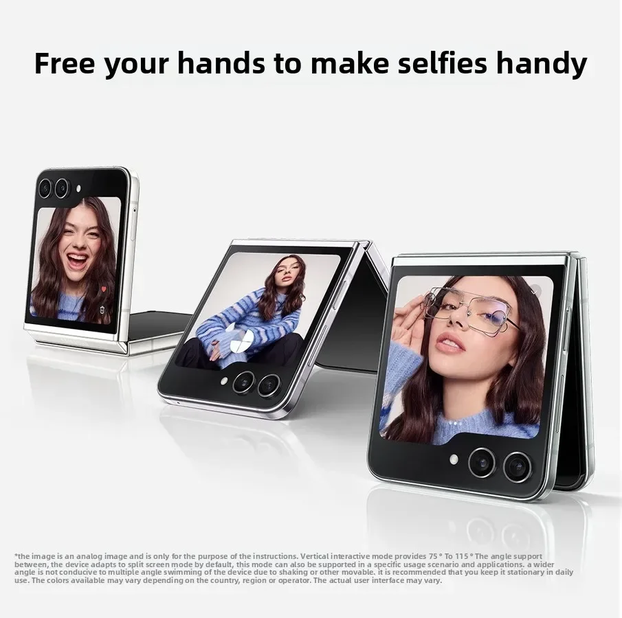 هاتف Samsung Galaxy Z Flip 5 5G مقاس 6.7 بوصة F731U1 8+256/512GB AMOLED غير مقفول وقابل للطي يعمل بنظام أندرويد بحالة ممتازة